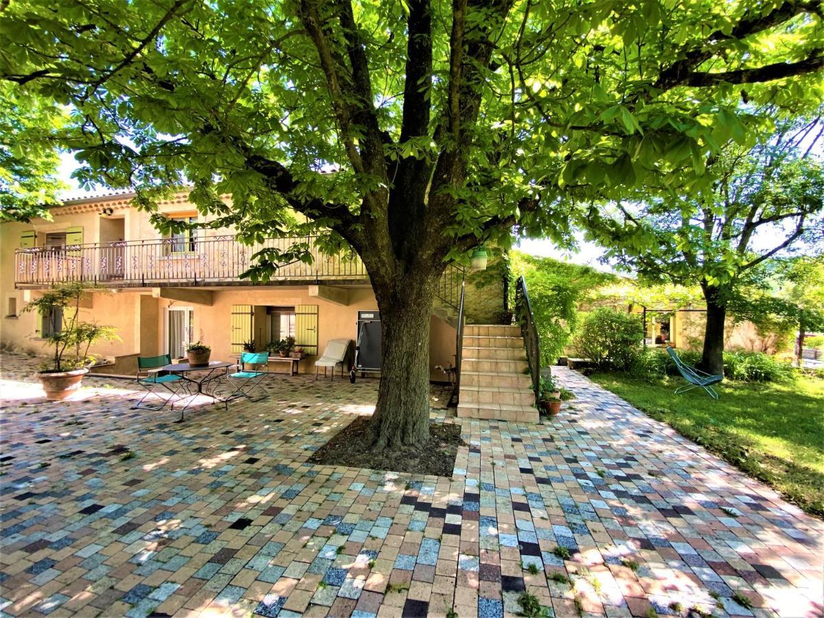 Gite De Groupe 15 A 19P, Parc, Salle De Reception - Chambres D'Hotes En Semaine Villeneuve-de-Berg Dış mekan fotoğraf